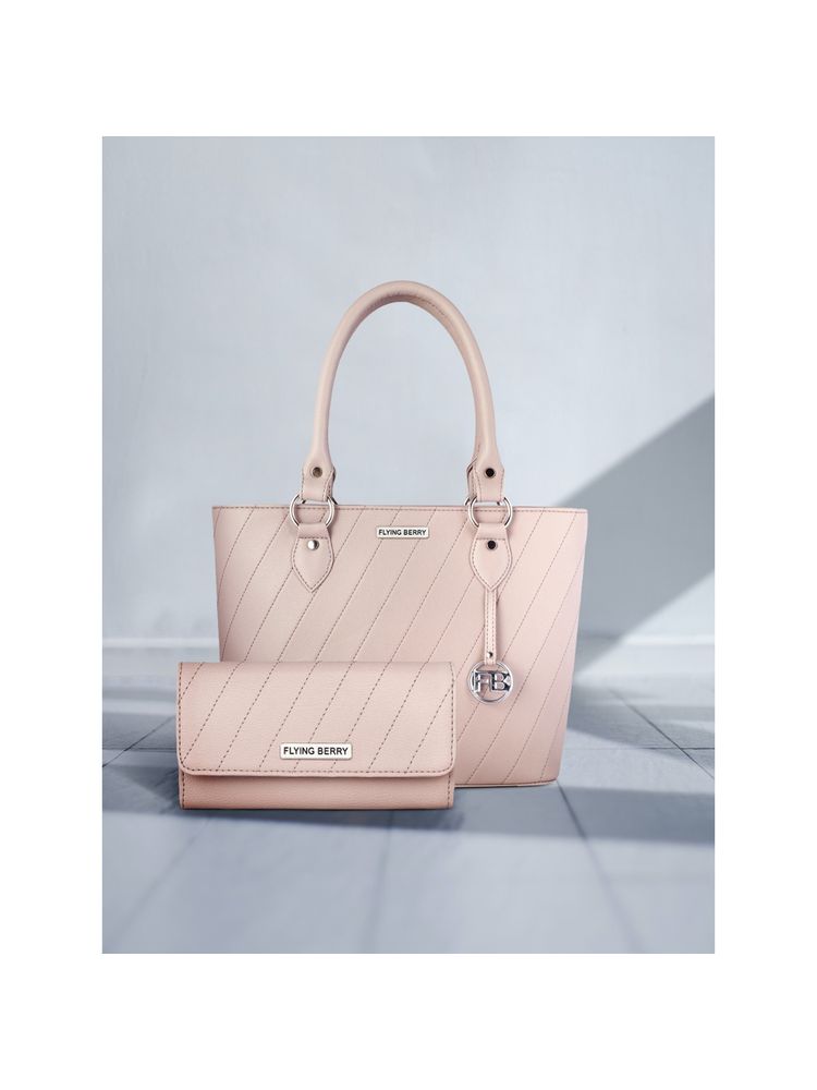 FLYING BERRY Womens Mauve Hand Bag Combo Pack of 2